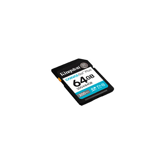 KINGSTON PP FLASH KINGSTON MEMORIA 64GB SDXC CANV AS GO PLUS GEN4 200MB S C10 UHS SDG4/64GB