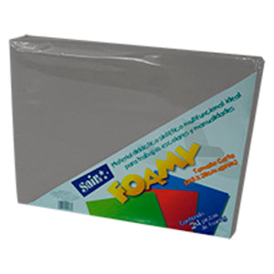 Foamy saira tamaño carta gris 24 piez