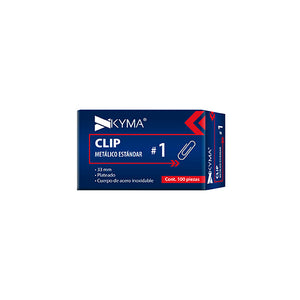 KYMA CLIP-ESTANDAR-1 pinza sujetapapel Acero inoxidable