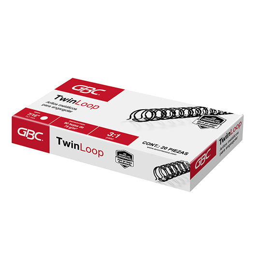 ARILLO METALICO TWIN LOOP COLOR NEGRO DE