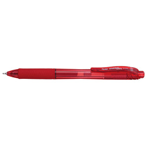 Pentel EnerGel-X Bolígrafo de gel de punta retráctil Rojo