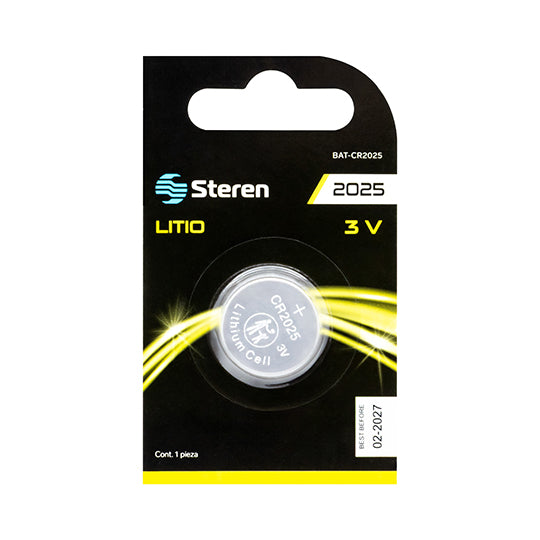 Steren BAT-CR2025 pila doméstica Batería de un solo uso Litio