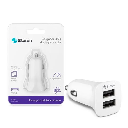 Steren ELI-862 cargador de dispositivo móvil Universal Blanco Encendedor de puros Auto