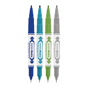 Zebra 409SWTMXE004 marcadores 4 pieza(s) Punta fina Colores surtidos Plástico