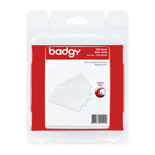 Paquete de 100 Tarjetas PVC Cal. 030 BAD