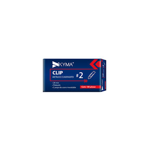 KYMA CLIP-CUADRADITO2 pinza sujetapapel Acero inoxidable 100 pieza(s)