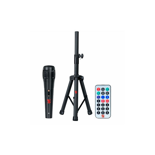 Bafle Kaiser MSA-7515MX para Fiesta, Bluetooth, USB, SD, Radio FM, Luces LED, Batería, Negro