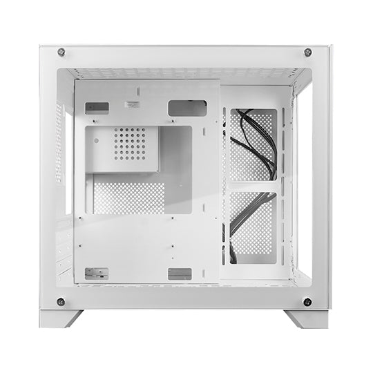 Vorago Accs GABINETE GAME FACTOR CSG570 MICRO ATX FISHTANK DOBLE CRISTAL CSG570-WH
