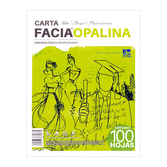 Copamex A6022225011A0FC papel para impresora de inyección de tinta Carta (215.9x279.4 mm) 100 hojas Marfil, Impresión láser/inyección de tinta