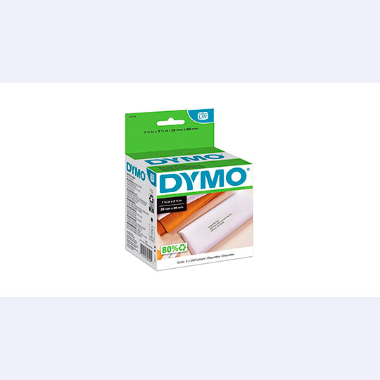 LM-Etiqueta Dymo Label Writer negro sobr