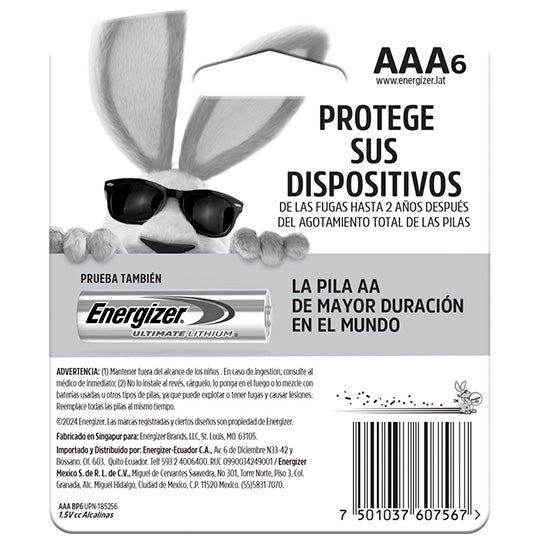 Energizer E303596400 pila doméstica Batería de un solo uso AAA Alcalino