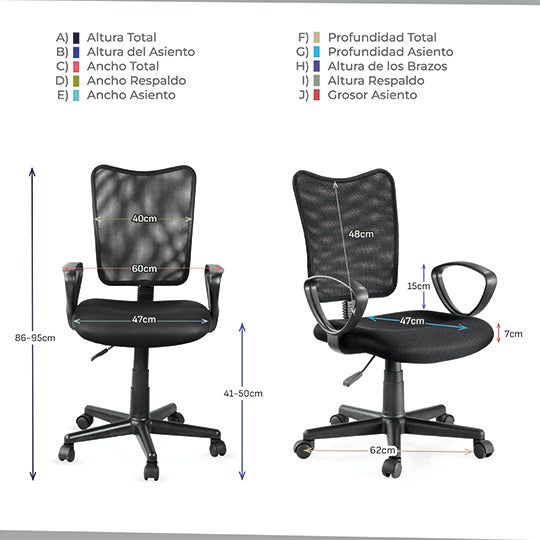 Silla ejecutiva ERGO mod. 1410 respaldo