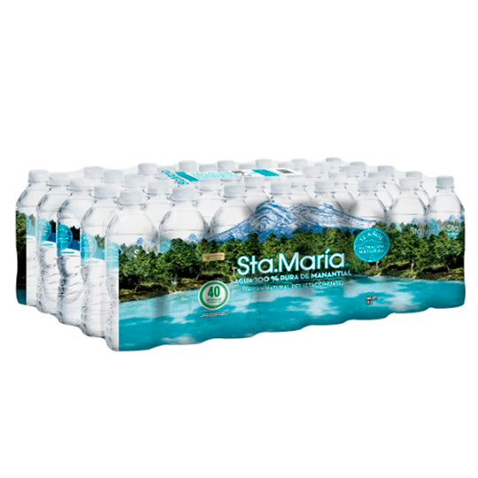 Agua embotellada santa María 500 ml c/40
