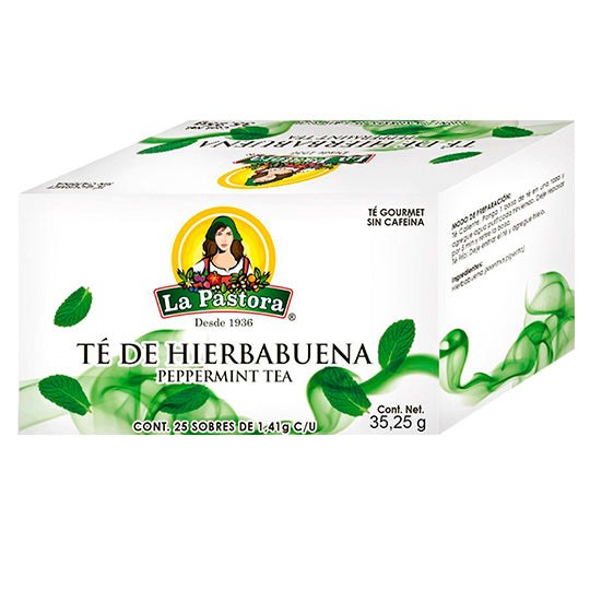 Té de hierbabuena LA PASTORA caja con 25