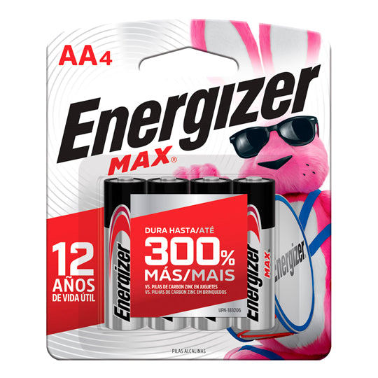 Pila Alcalina Energizer AA blíster Max c