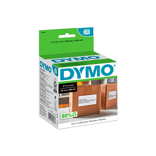 LM-Etiqueta de envio Dymon negro sobre