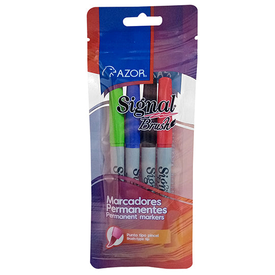 Marcador permanente Signal Brush punta p