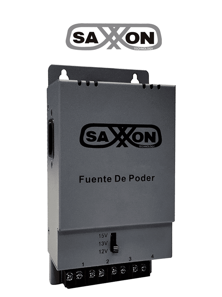Fuente de Poder SAXXON ENERGIA PSU1205A - 4 Canales/ Ajuste 12V-15V cc/ 5 Amp