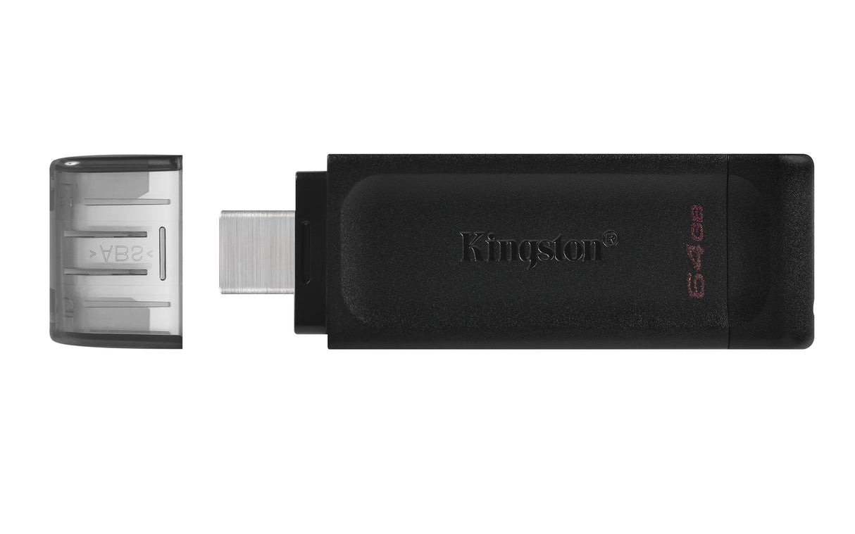 Kingston Technology 64GB USB-C 3.2 Gen 1 DataTraveler 70 Memoria Flash 64 GB USB Tipo C 3.2 Gen 1 (3.1 Gen 1) Tapa