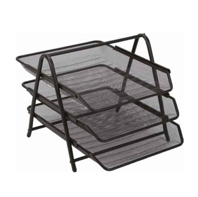 MAE BM-3 bandeja de escritorio/organizador Metal Negro, 280 mm, 363 mm