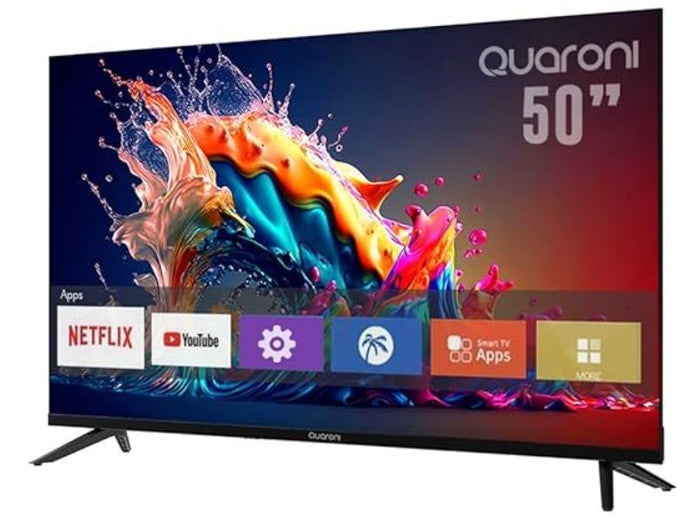 Quaroni Q50N24 Televisor 127 cm (50") 4K Ultra HD Smart TV Wifi Negro, 3840 x 2160 Pixeles, LED