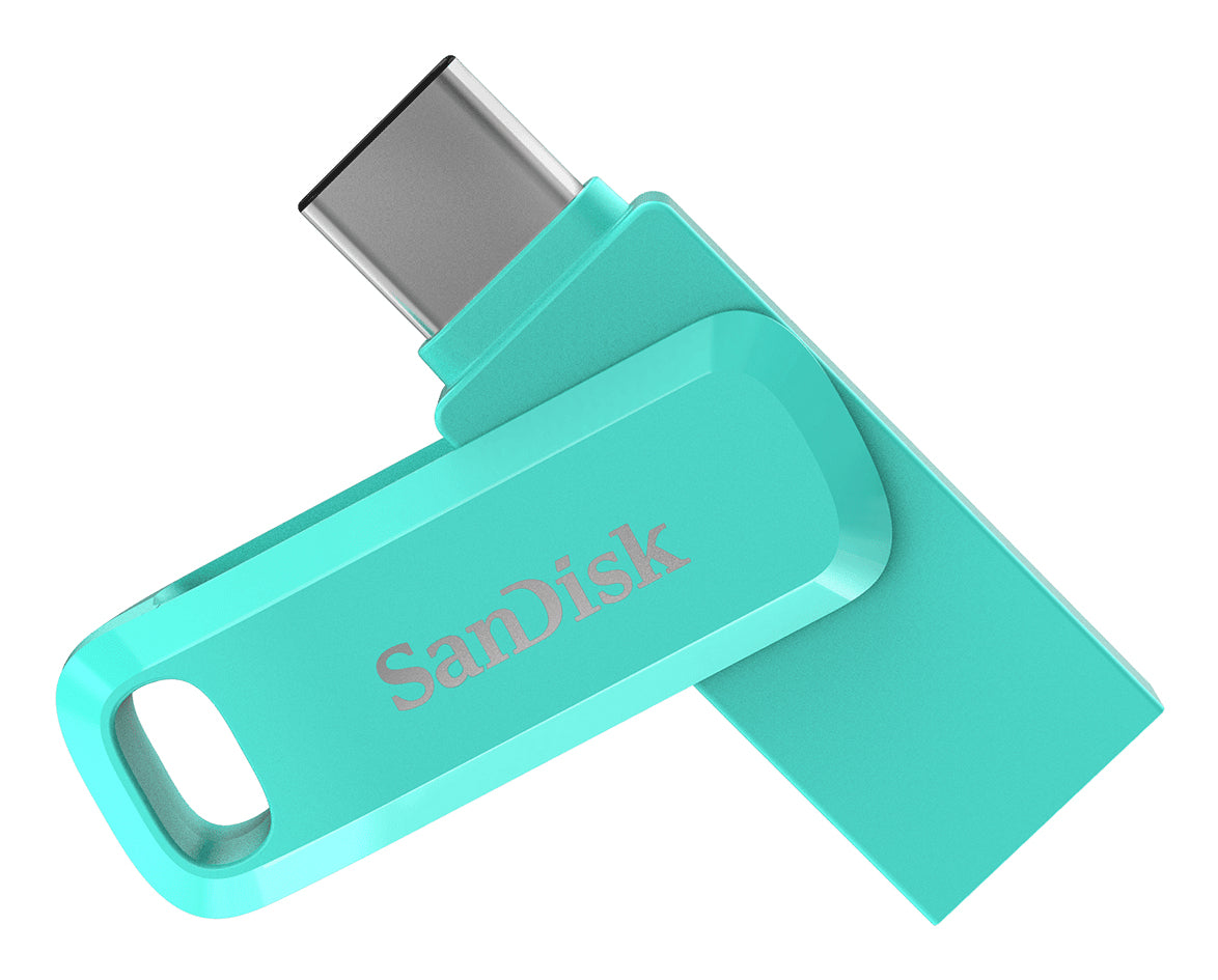 SanDisk Ultra Dual Drive Go unidad flash USB 128 GB USB Type-A / USB Type-C 3.2 Gen 1 (3.1 Gen 1) Verde, 150 MB/s, Girar