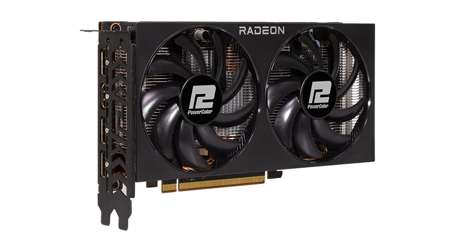 PowerColor RX 7600 8G-F AMD Radeon RX 7600 8 GB GDDR6, 128 Bit, 4096 x 2160 Pixeles, PCI Express 4.0