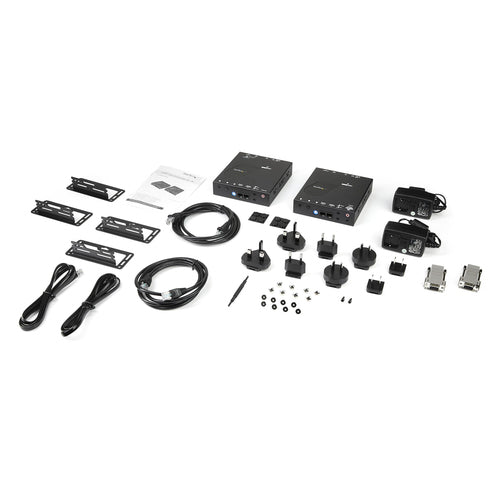 StarTech.com Juego de Extensor Alargador HDMI 4K con Soporte para Muro Multivídeo - Extensor por IP compatible con Video