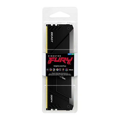 Kingston Technology 32GB 3600MT/s DDR4 CL18 DIMM FURY Beast RGB Memoria RAM 18 32 GB 1 x 32 GB DDR4