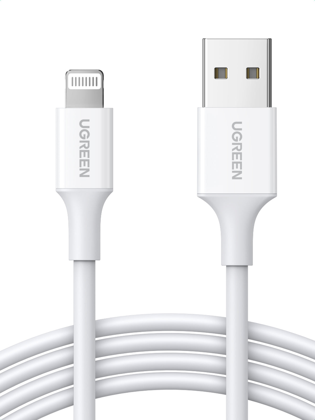 Ugreen cable USB 2.0 A lightning 2m, 5V/2.4A iPhone 7 / 7plus / 6S/ 6 / 6 Plus, iPhone 5s/5c/5, iPad Mini/Mini 2, iPad 1