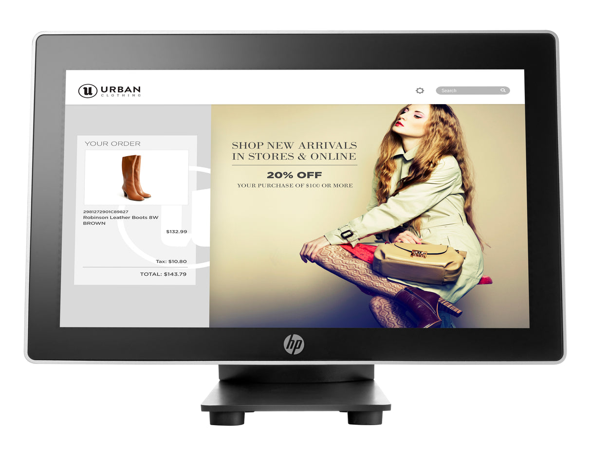 HP Monitor táctil para minoristas L7016t de 15,6 pulgadas