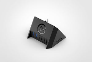 Elgato 10GBN9901 nodo concentrador USB 3.2 Gen 2 (3.1 Gen 2) Type-A + Type-C 5000 Mbit/s, USB Tipo C, MicroSD (TransFlas