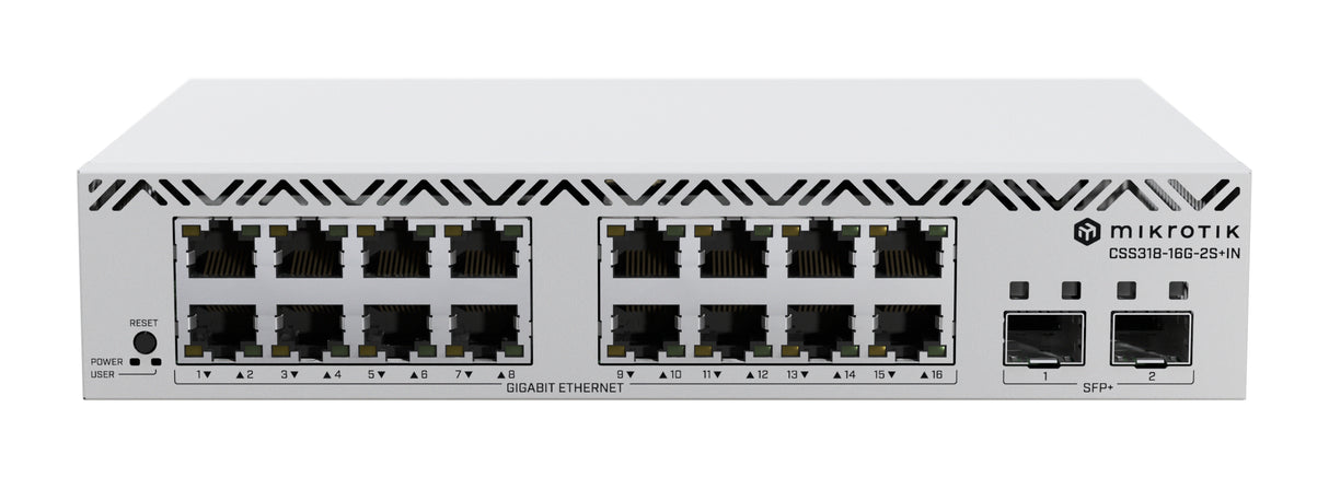 Mikrotik CSS318-16G-2S+IN switch Gestionado Gigabit Ethernet (10/100/1000) Blanco