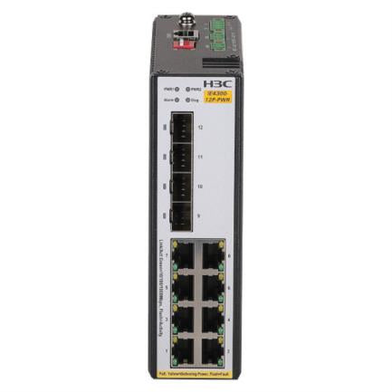 H3C IE4300-12P-PWR Gestionado L2 Gigabit Ethernet (10/100/1000) Energía sobre Ethernet (PoE) DIN rai