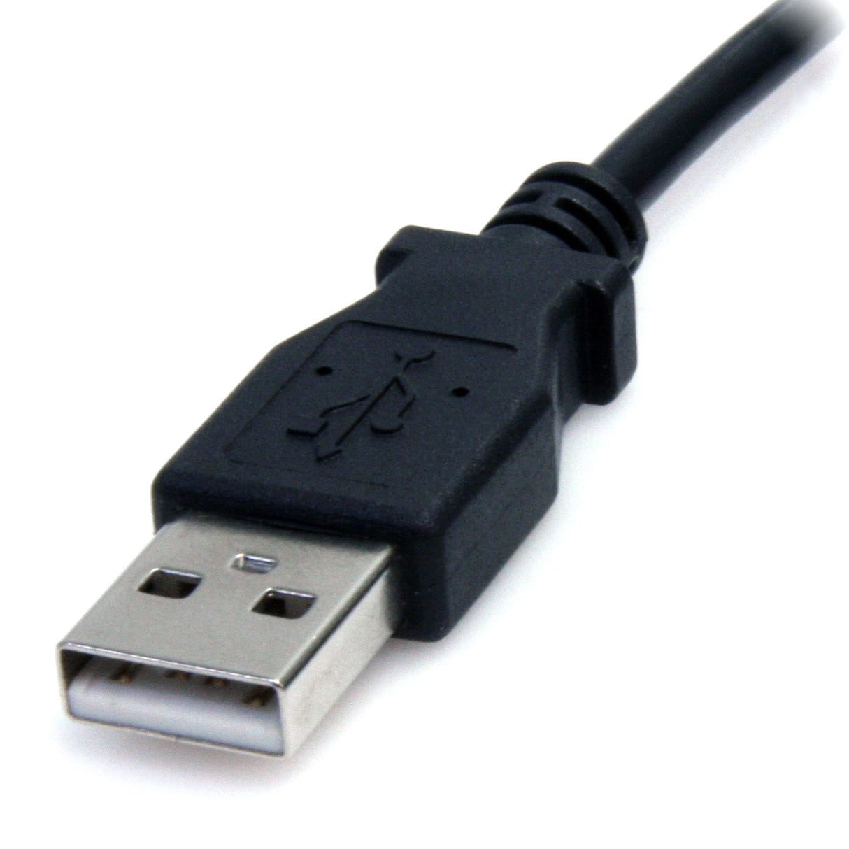 StarTech.com Cable Adaptador 2m USB A Macho a Conector Coaxial Barrel Alimentación Corriente Tipo M 5,5mm 5V DC Cable Negro Macho Macho 2 m