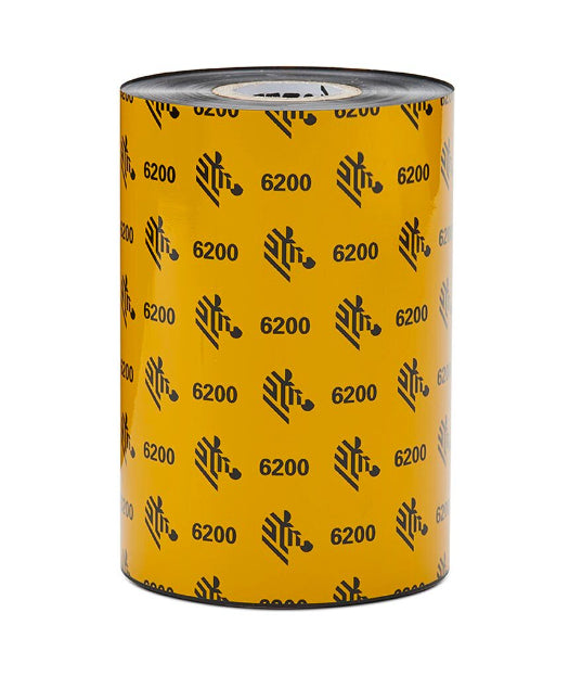Zebra LA06200BK06045 - Zebra 6200 Resin cinta térmica 450 m Negro