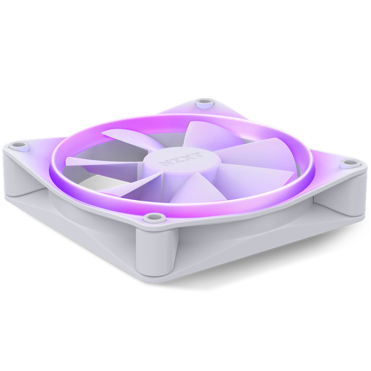 NZXT F120 RGB Triple Pack Gabinete de la computadora Ventilador 12 cm Blanco 3 pieza(s), 500 RPM, 1800 RPM