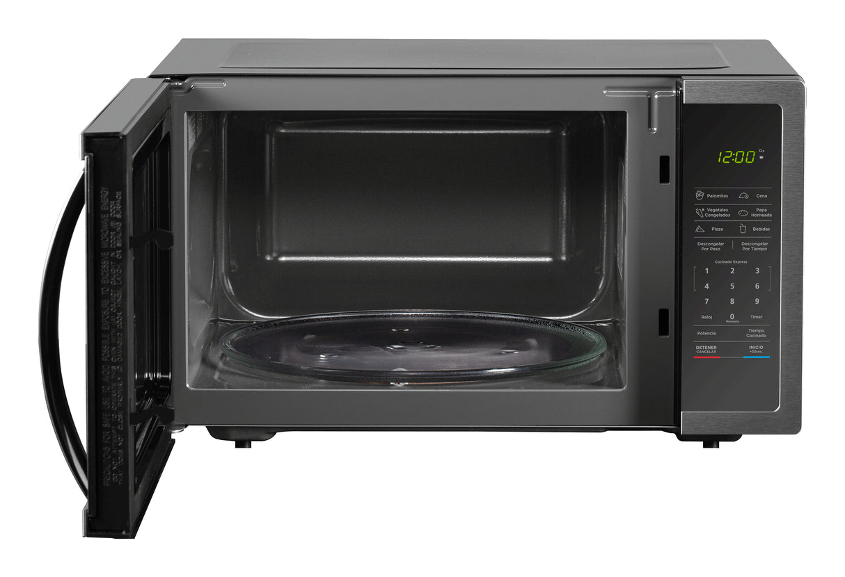 Midea MMDHF16S2SS microondas Negro, Blanco Solo microondas Mostrador 45 L, Pantalla incorporada, LCD, Botones