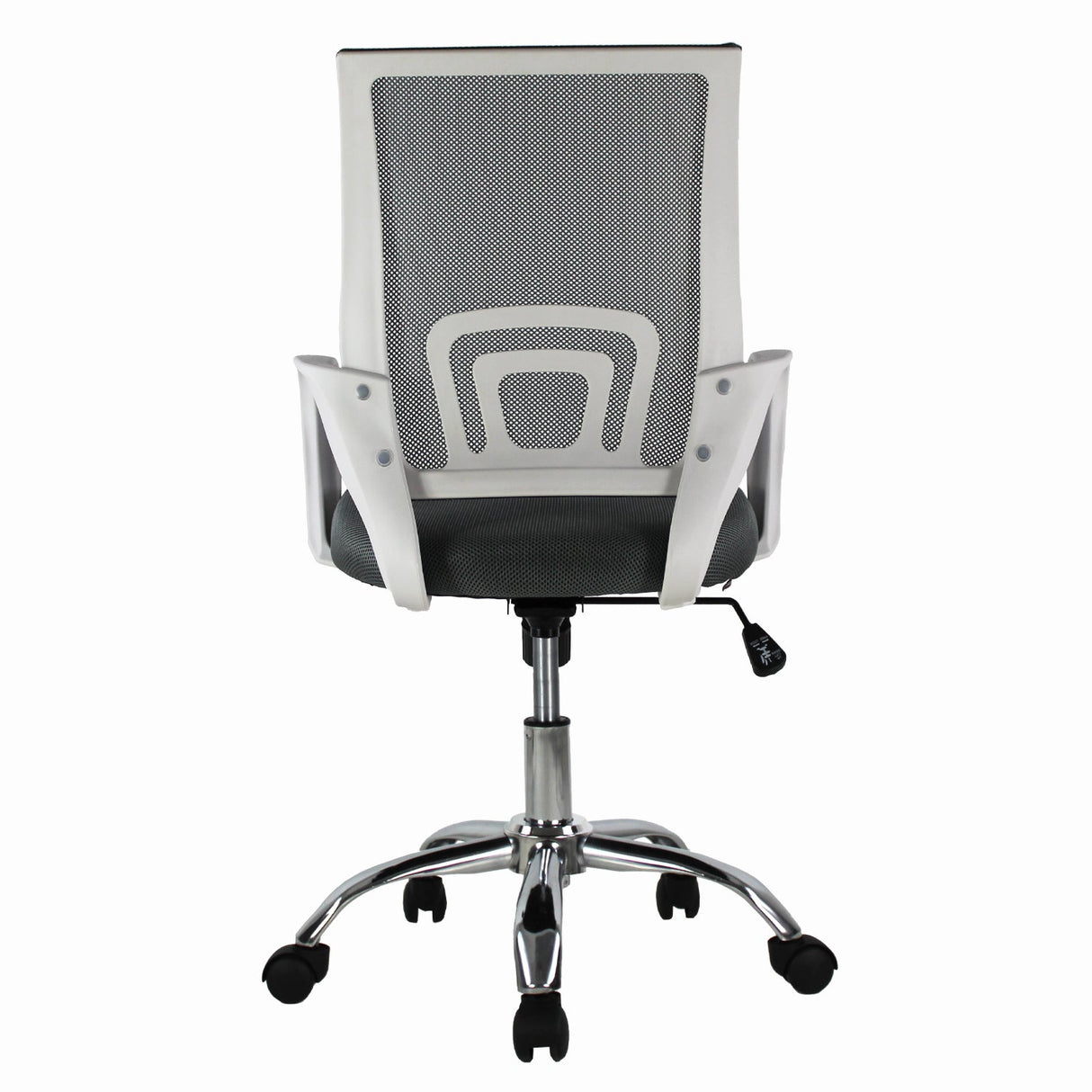 mundo in Silla Ejecutiva 107 Mesh Gris asiento acolchado respaldo acolchado, Cromo, 570 mm