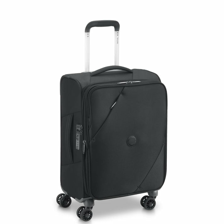 Delsey MARINGA Maleta Cubierta suave Negro 36.65 L Poliéster, 4 rueda(s), Rueda giratoria, Cerradura de combinación de l