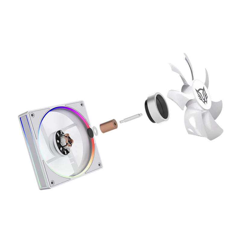 Balam Rush Heliux Pro HEX60 Procesador Enfriador de aire 12 cm Blanco, 600 RPM, 2200 RPM