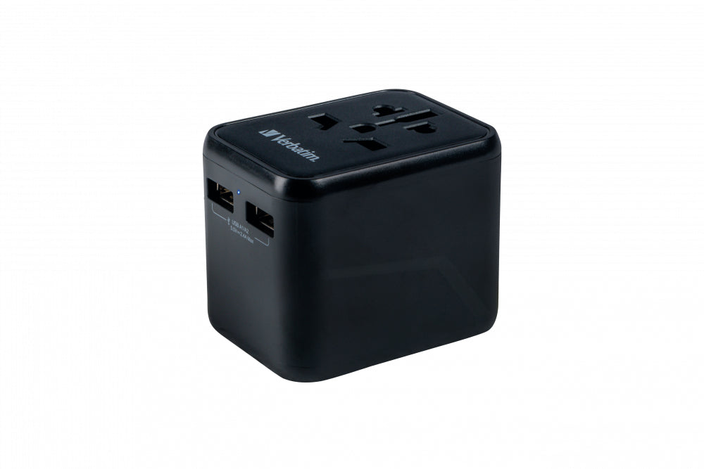Verbatim 49543 adaptador de enchufe eléctrico Universal Negro