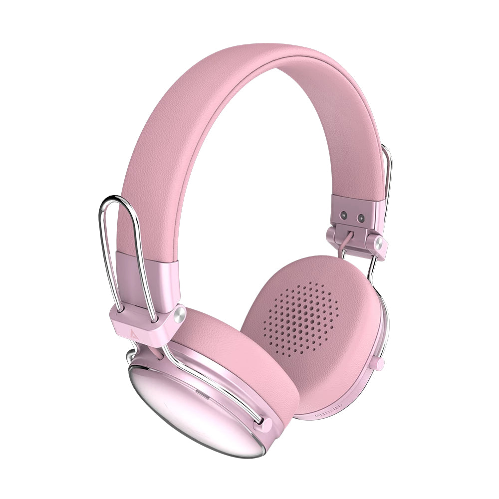 Acteck AC-940900 audífono y auriculare Auriculares Inalámbrico Diadema Llamadas/Música USB Tipo C Bluetooth Rosa