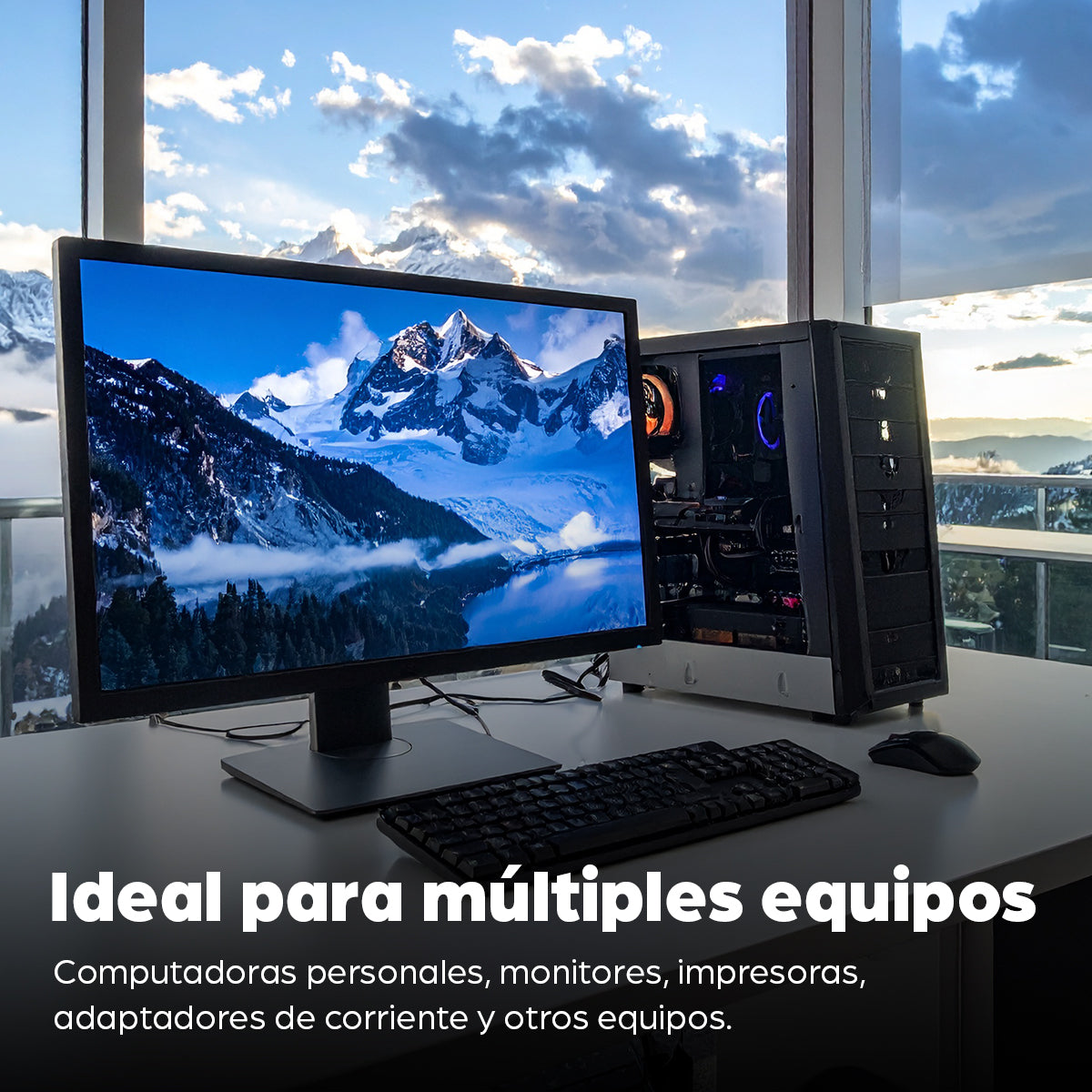 Manhattan Cable de alimentación C14 macho a C13 hembra, de monitor a CPU, 1,8 m, 10 A, negro, garantía de por vida Cable