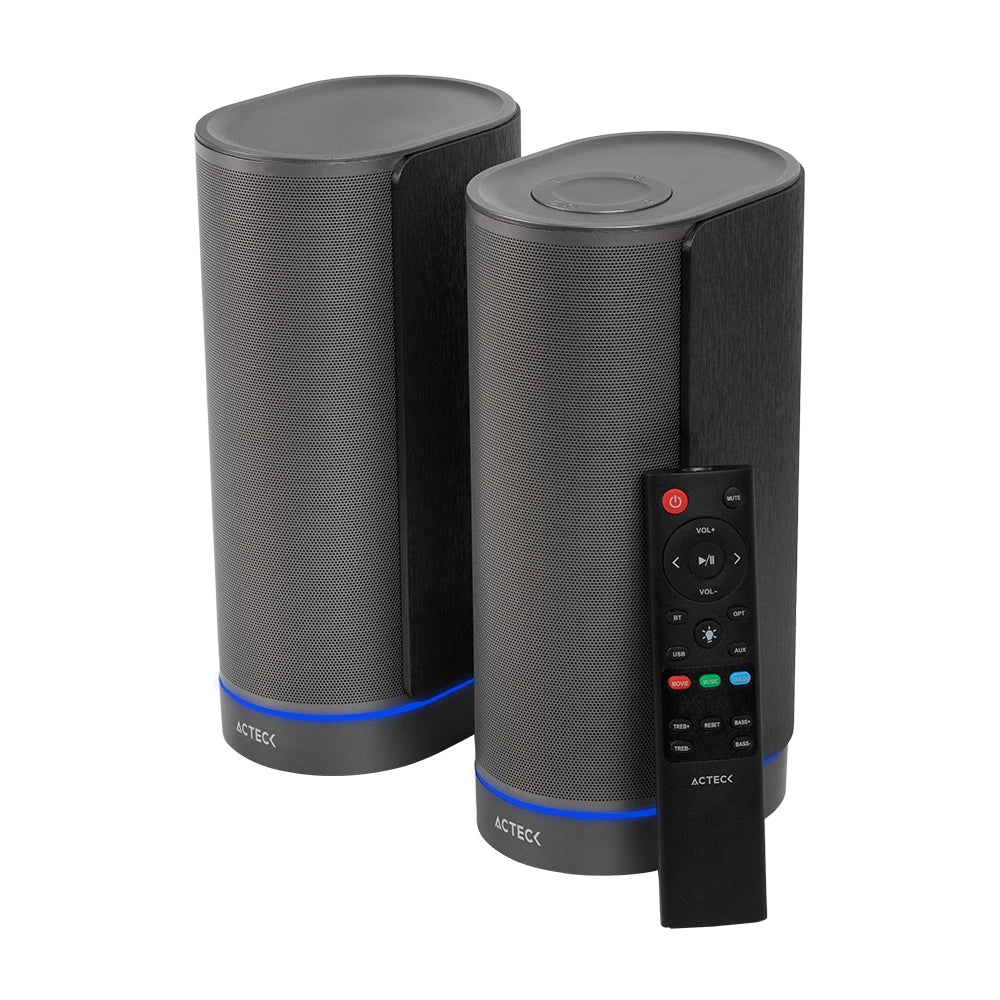 Acteck Dynamic Exact X BS660 Negro Inalámbrico y alámbrico 50 W, 2.0 canales, 45 - 20000 Hz