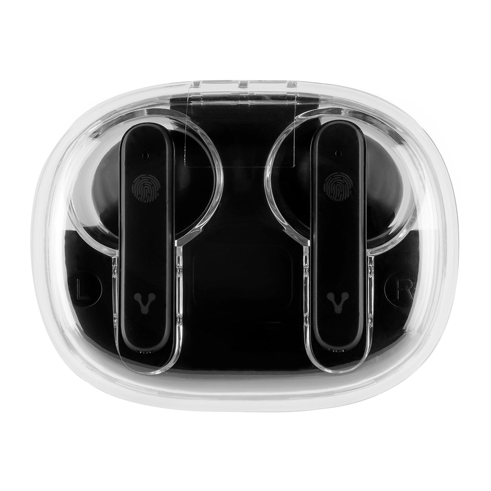 AUDIFONO VORAGO ESB-401 EARBUD BT 5.3 IPX4 6HRS+3CARGAS TWS DISPLAY DE DURACIÓN BATERIA
