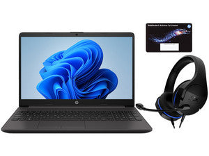 Laptop HP 255 G8: AMD Ryzen 5 5500U 4.0 GHz, 8GB DDR4, SSD 256GB, 15.6" LED, Radeon Graphics, Windows 11 Home, Audífonos, Antivirus - 1 Año