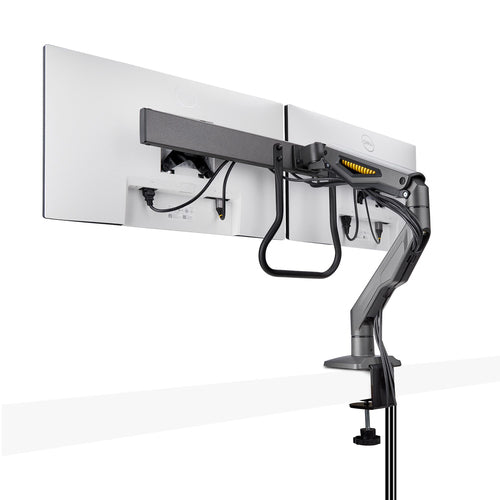 StarTech.com Brazo Soporte de Sobremesa con Travesaño para 2 Monitores - Soporte VESA para Pantallas de 27" - 75x75