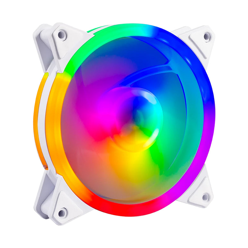 Balam Rush Eolox Blaze EX30KW Gabinete de la computadora Enfriador de aire 12 cm Blanco 1 pieza(s), 1200 RPM