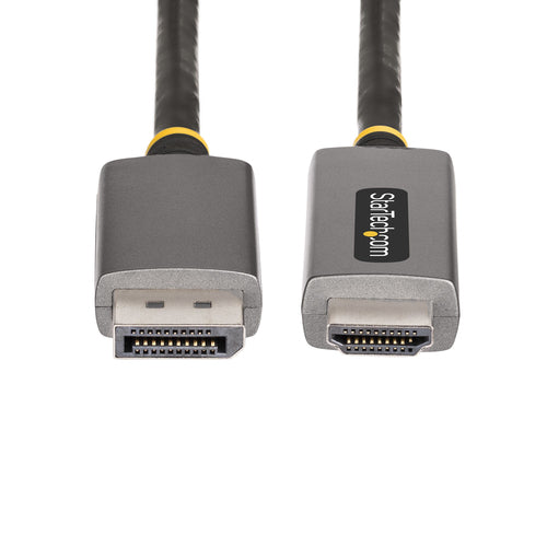 StarTech.com Cable Adaptador de 2m DisplayPort a HDMI - 8K 60Hz - 4K 144Hz - HDR10 - Conversor de Vídeo Activo DP 1.4 a